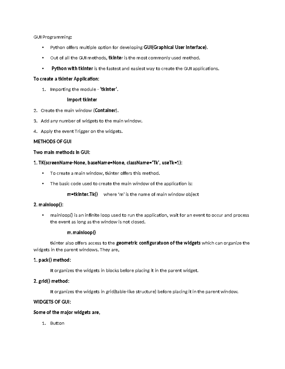 Tkinter - GUI Programming: Python offers multiple option for developing ...