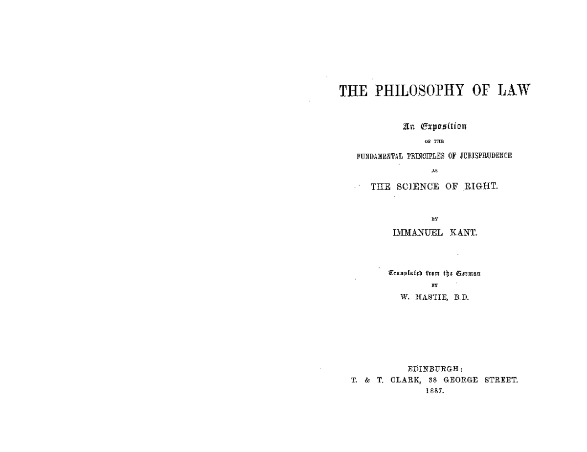 Sciencelaw Memory aid THE PHILOSOPHY OF LAW an Expirlsitiirn OF TBE