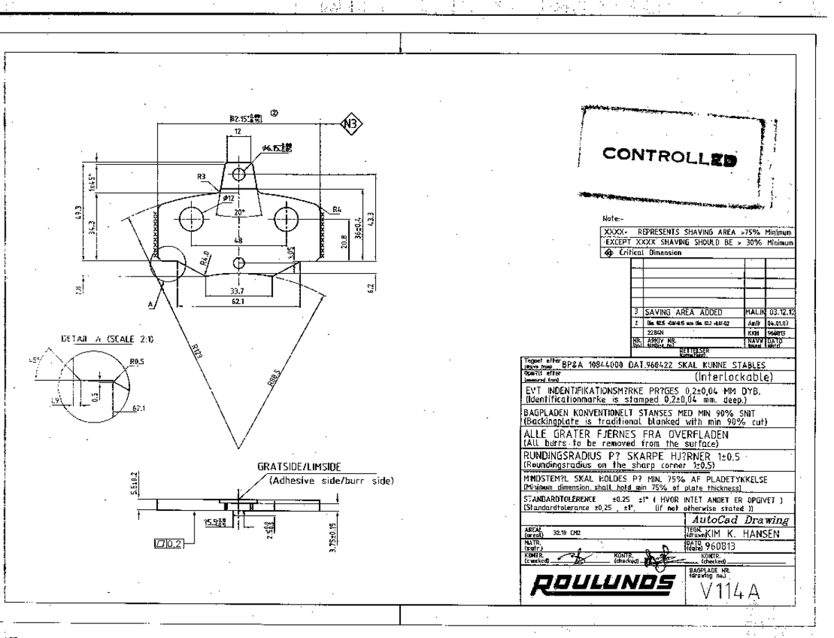01V0114 - FOR WORKING - 2 N3 12 06.15.0 CONTROLLED R3 12 193 R4 133 ...