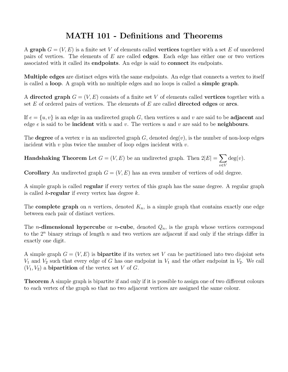 assignment math definition