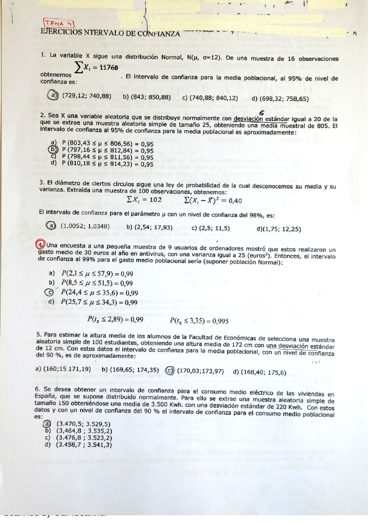 Ejercicios Resueltos Tema 4 Parte 1 Estadistica Ii 11 Et Amp Dn 1a N1 Rv La Studocu