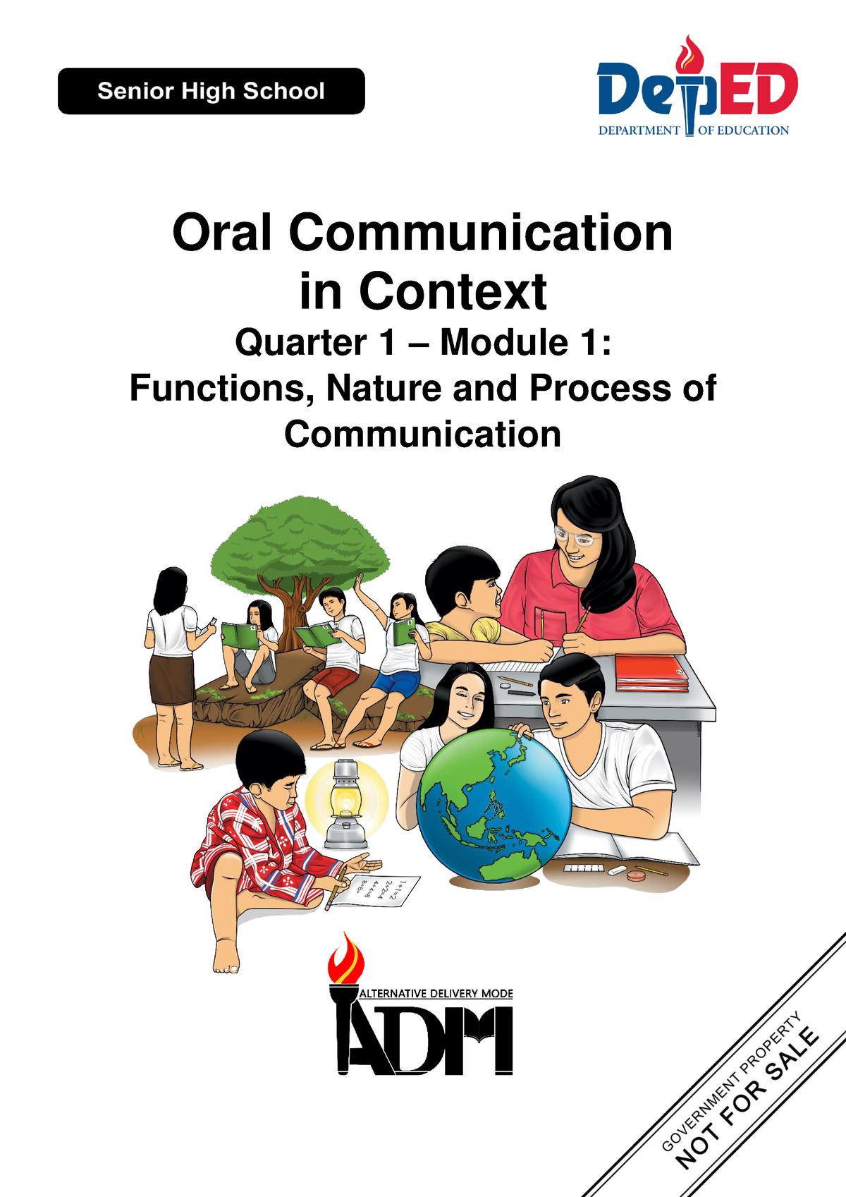 ORAL- Communication 11 Q1 Module-1 08082020 - Oral Communication In ...