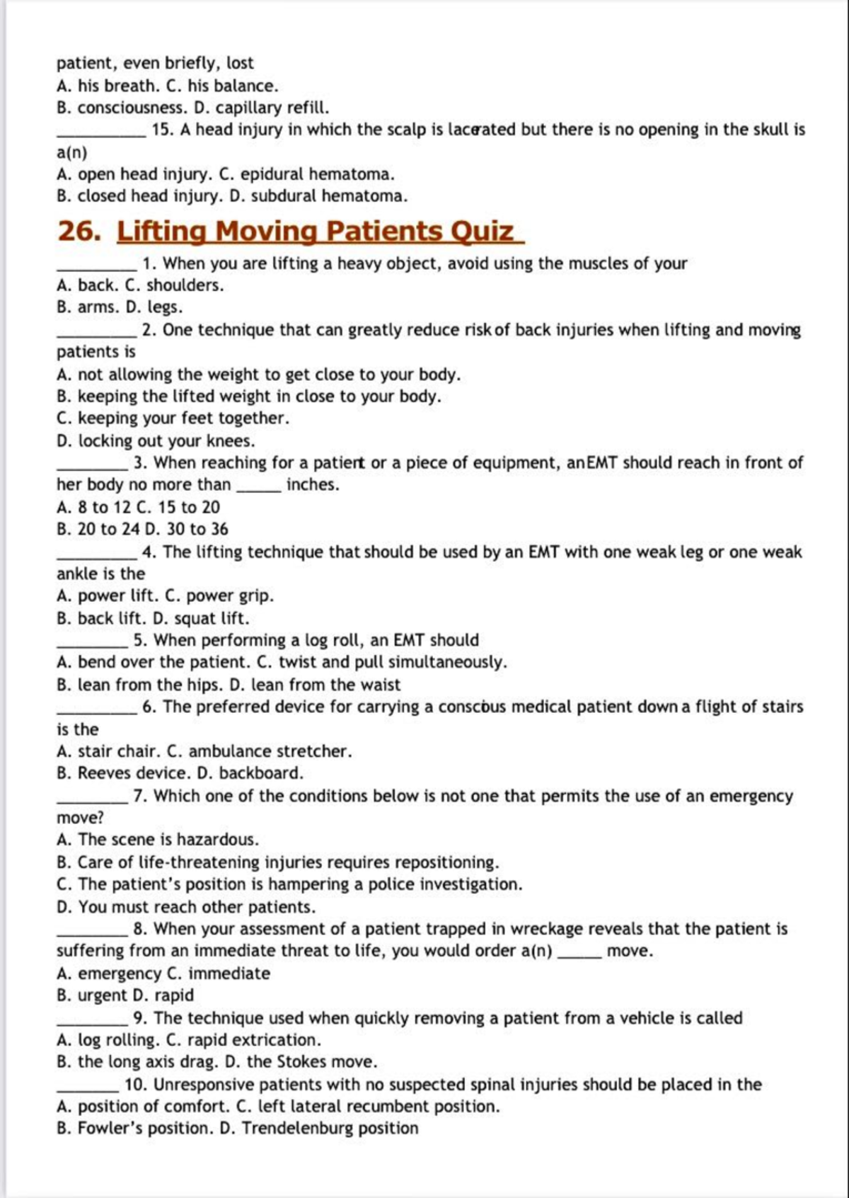 28 lifting moving patients care management Nursing Studocu