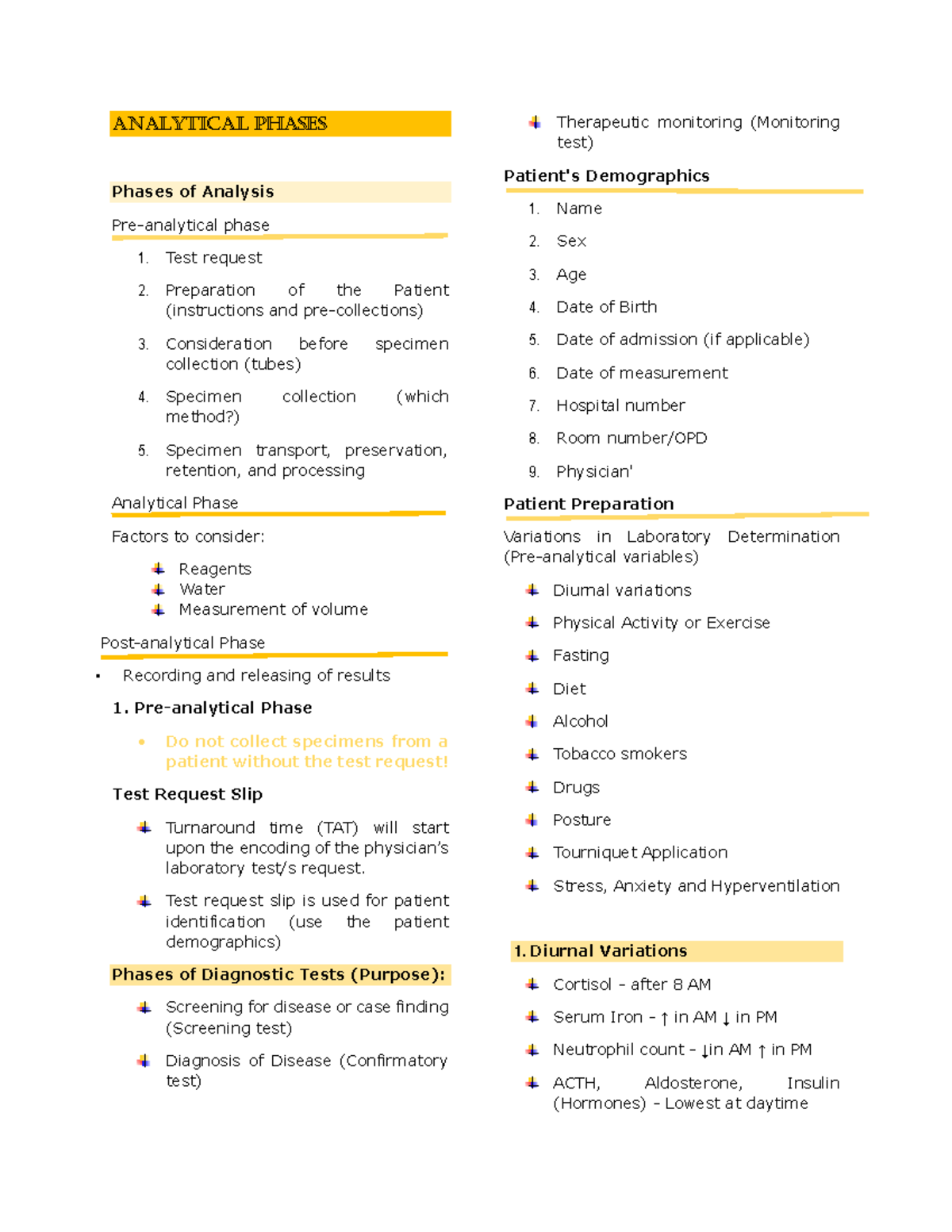 CC1 AnalyticalPhases AnAlyticAl PhAses Phases of Analysis Pre