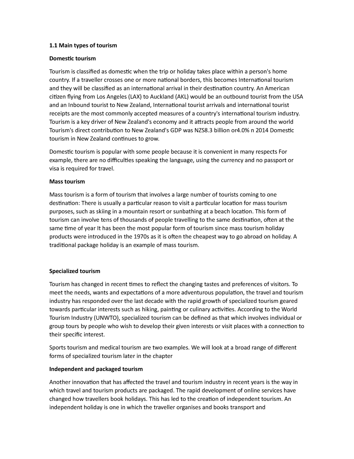 examen-inglees-apuntes-1-2-3-1-main-types-of-tourism-domestic