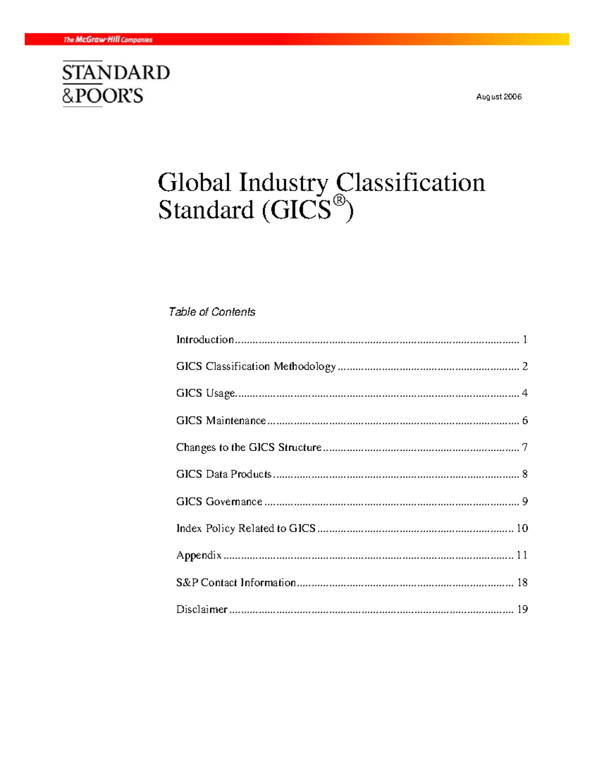 GICS - GICS Industrial classification - Global Industry Classification ...