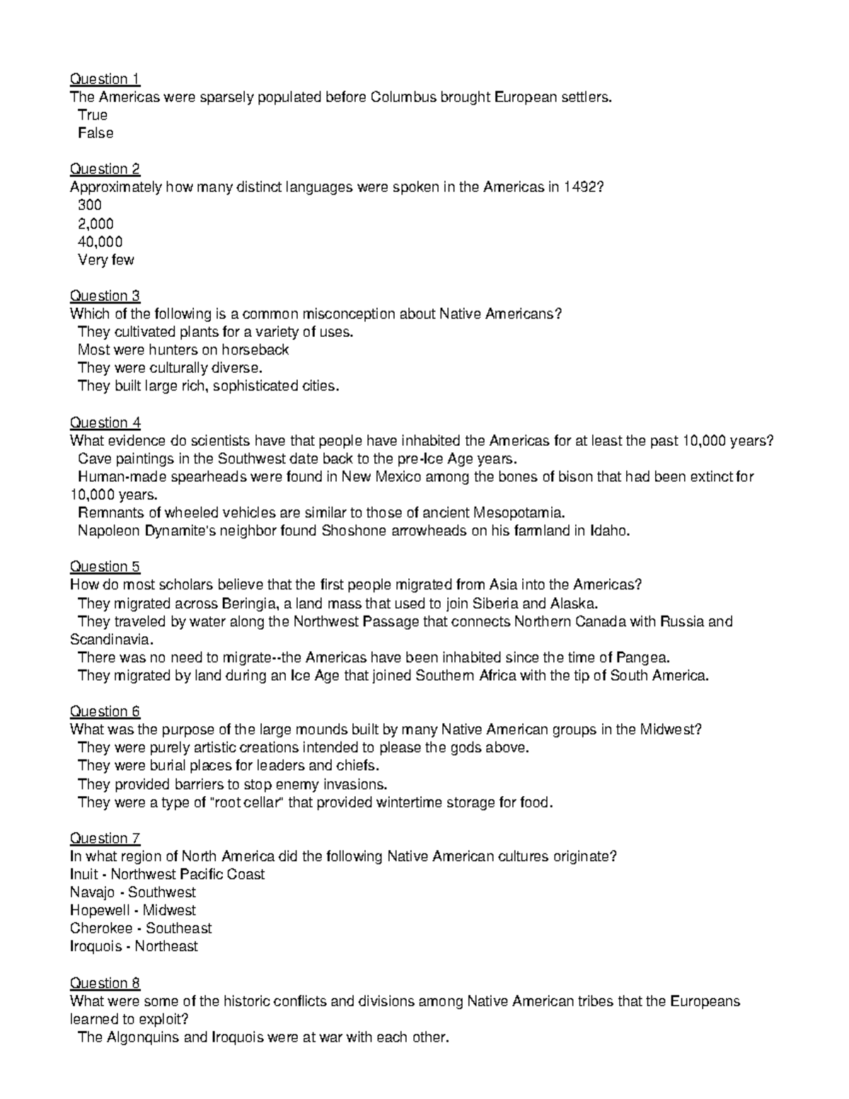 Midterm Exam- Reviewer - Question 1 The Americas Were Sparsely ...