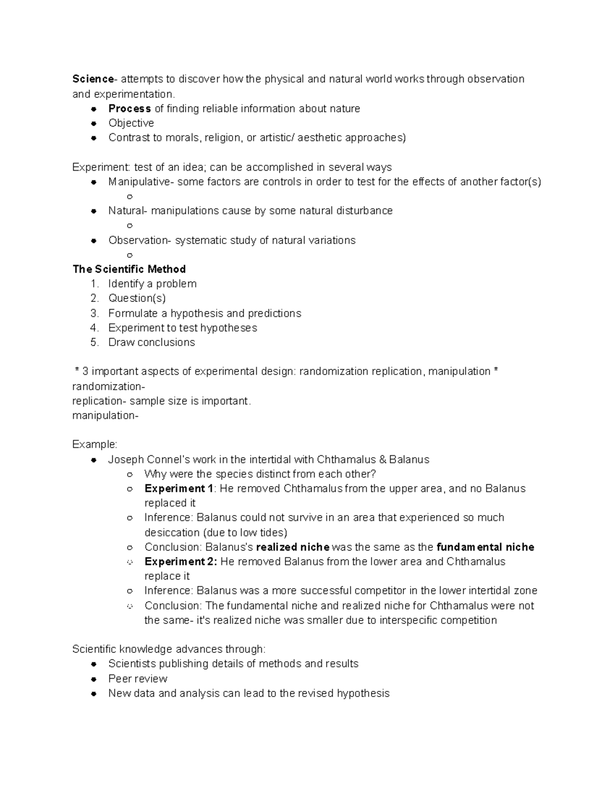 Chapter 2 - Science- Attempts To Discover How The Physical And Natural ...