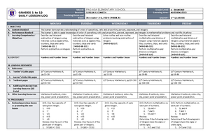 DLL ESP 6 Q2 W8 - DLL - GRADES 1 to 12 DAILY LESSON LOG School: PAG-ASA ...