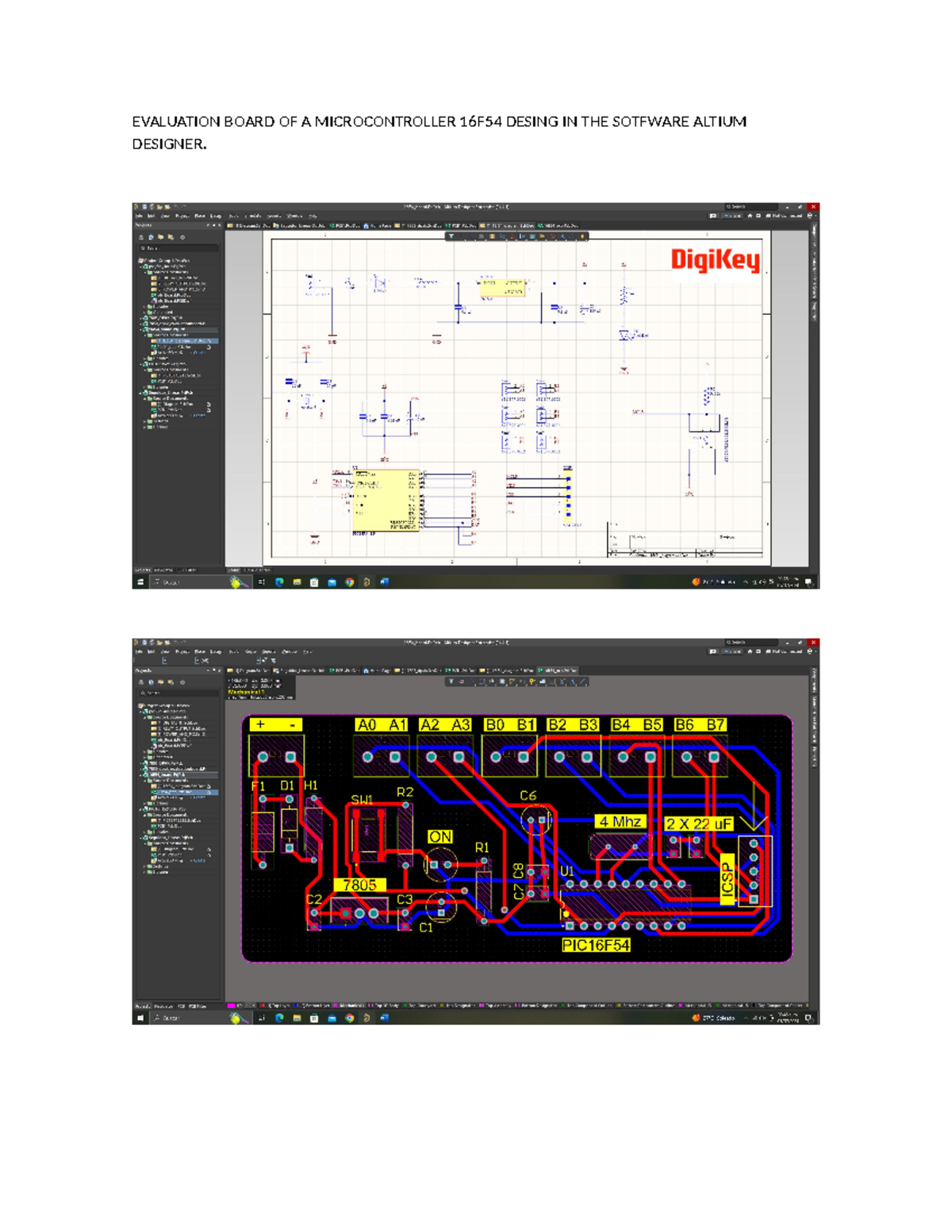 Evaluation Board 16F54 - Diseño - EVALUATION BOARD OF A MICROCONTROLLER ...