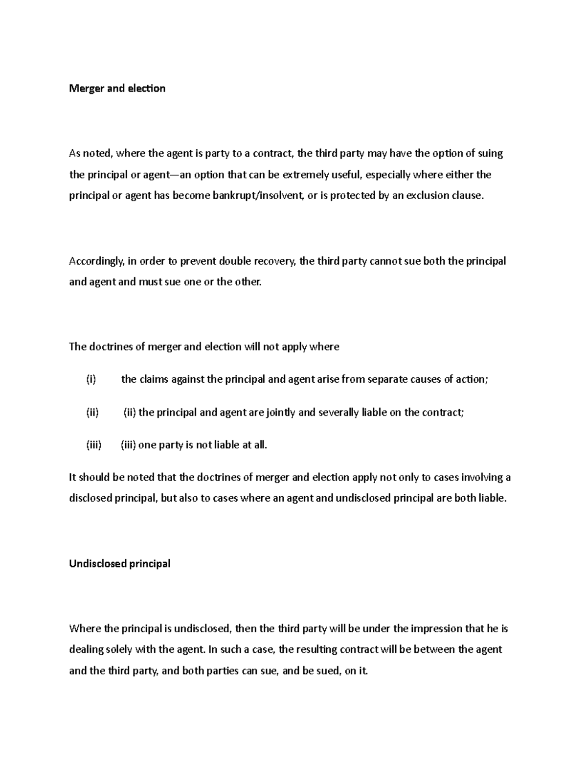 assignment by operation of law merger