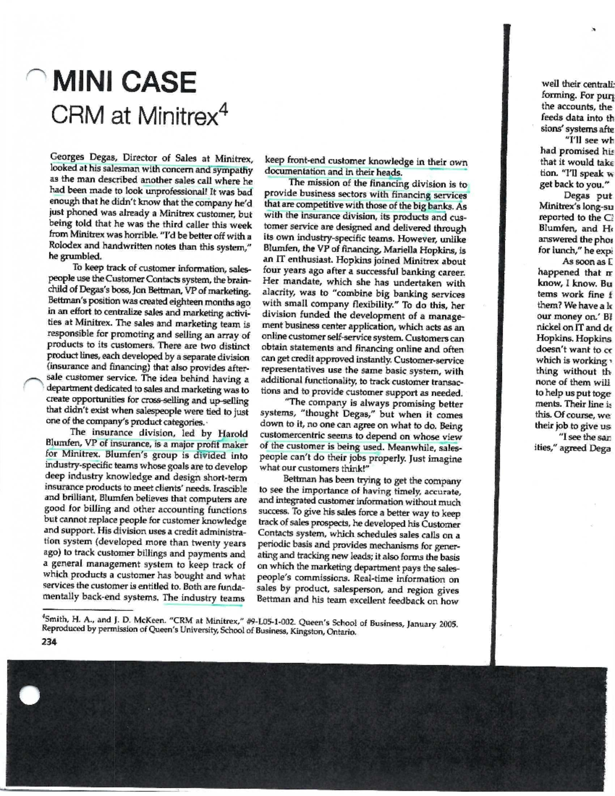 CRM at Minitrex - Homework - MIS 760 - Studocu