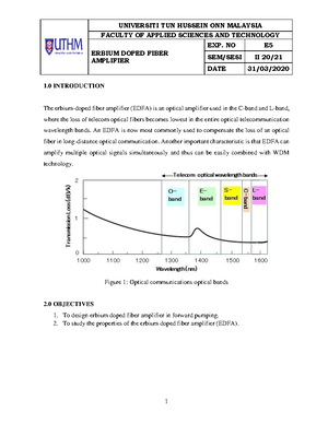 Experiment 1 fibersplicing - EXPERIMENT 1: FIBER SPLICING OPTIC LAB ...