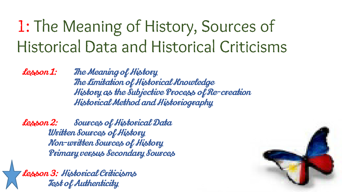 Historical Data Search Meaning