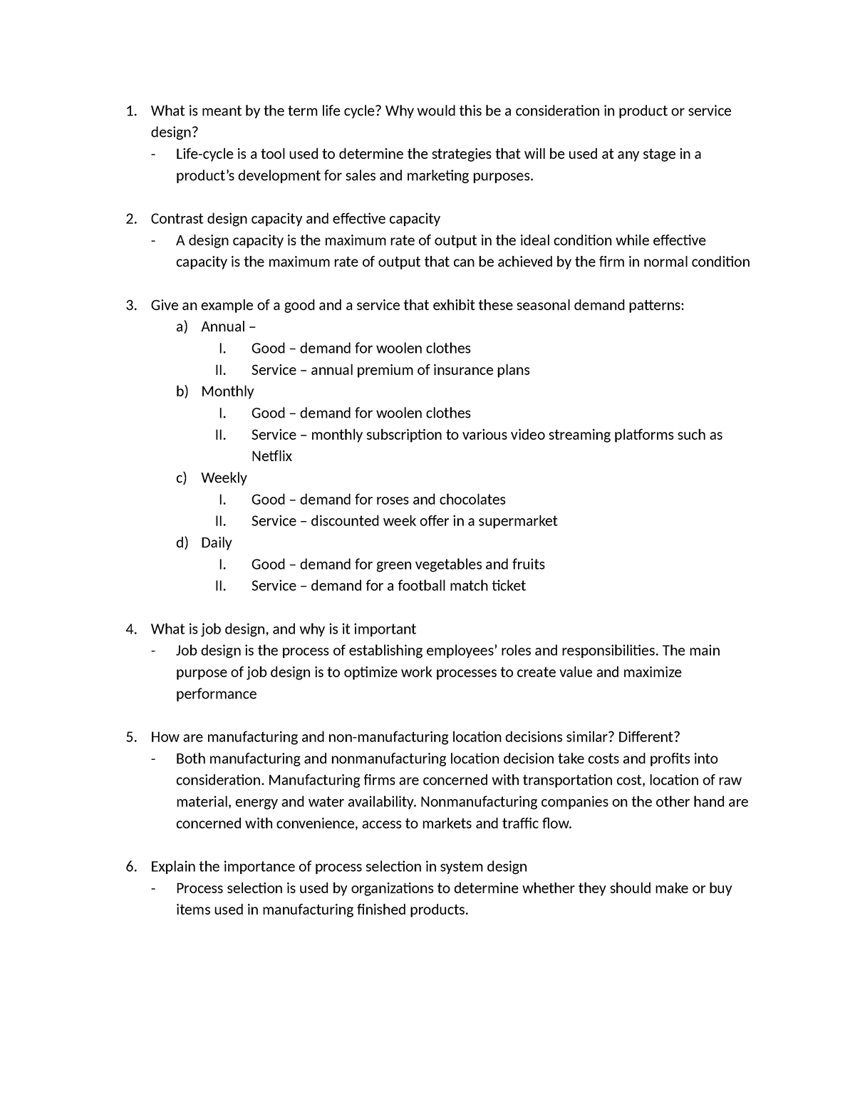 Assignement #4 - assign - What is meant by the term life cycle? Why ...