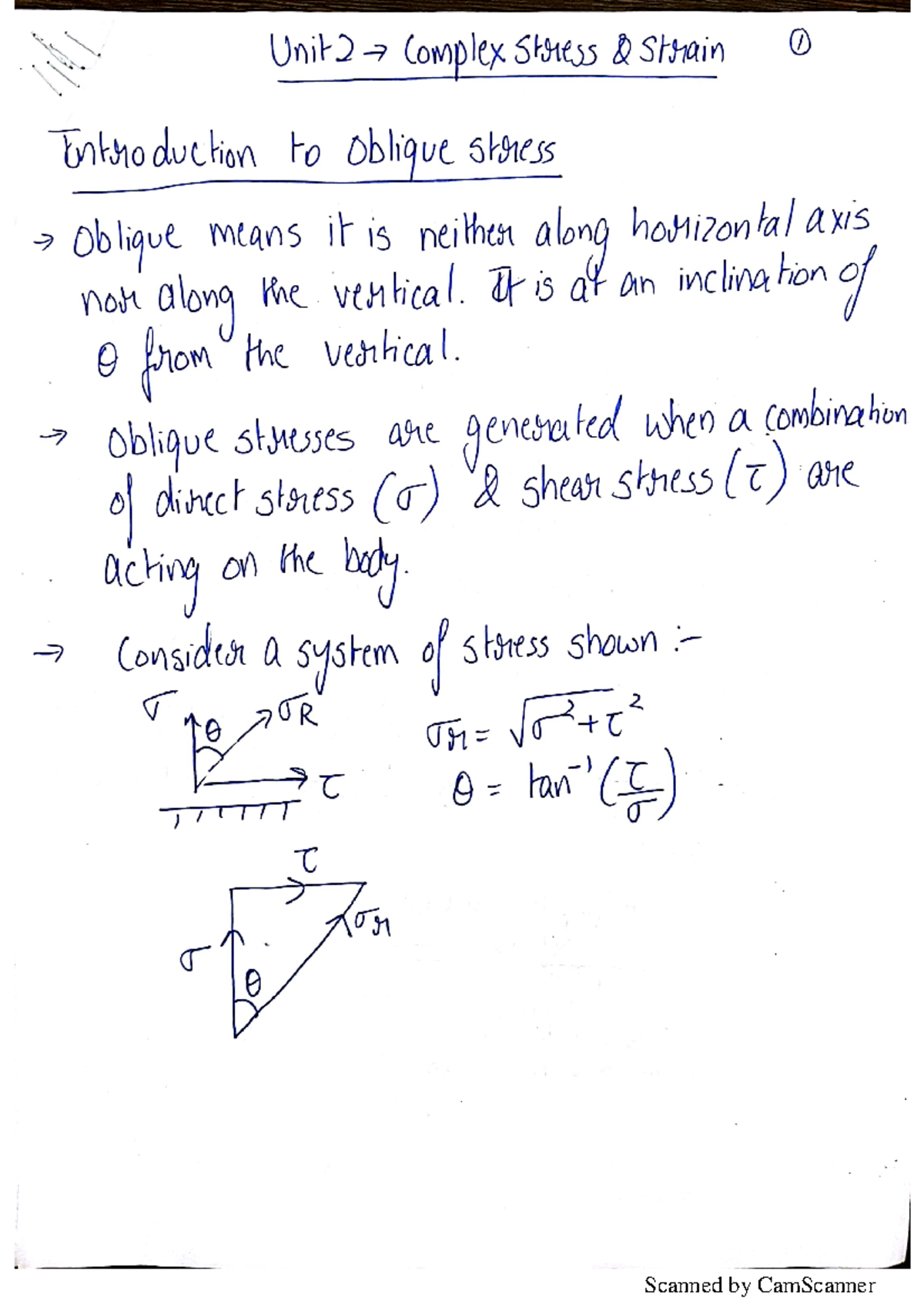Unit 2 - NOtes of Strength of Materials - Construction Material ...