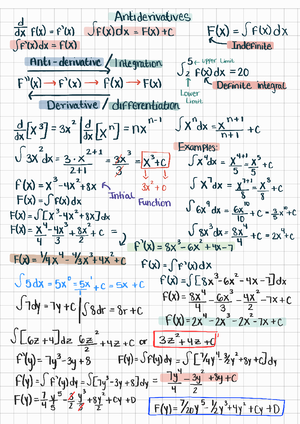 Sol. of Notes 4 - Yang Li - Math 2211, Calculus of One Variable I ...
