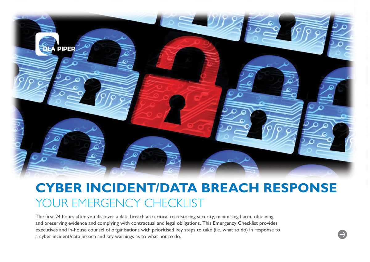 Cyberdata Breach Response Checklist V7 - CYBER INCIDENT/DATA BREACH ...