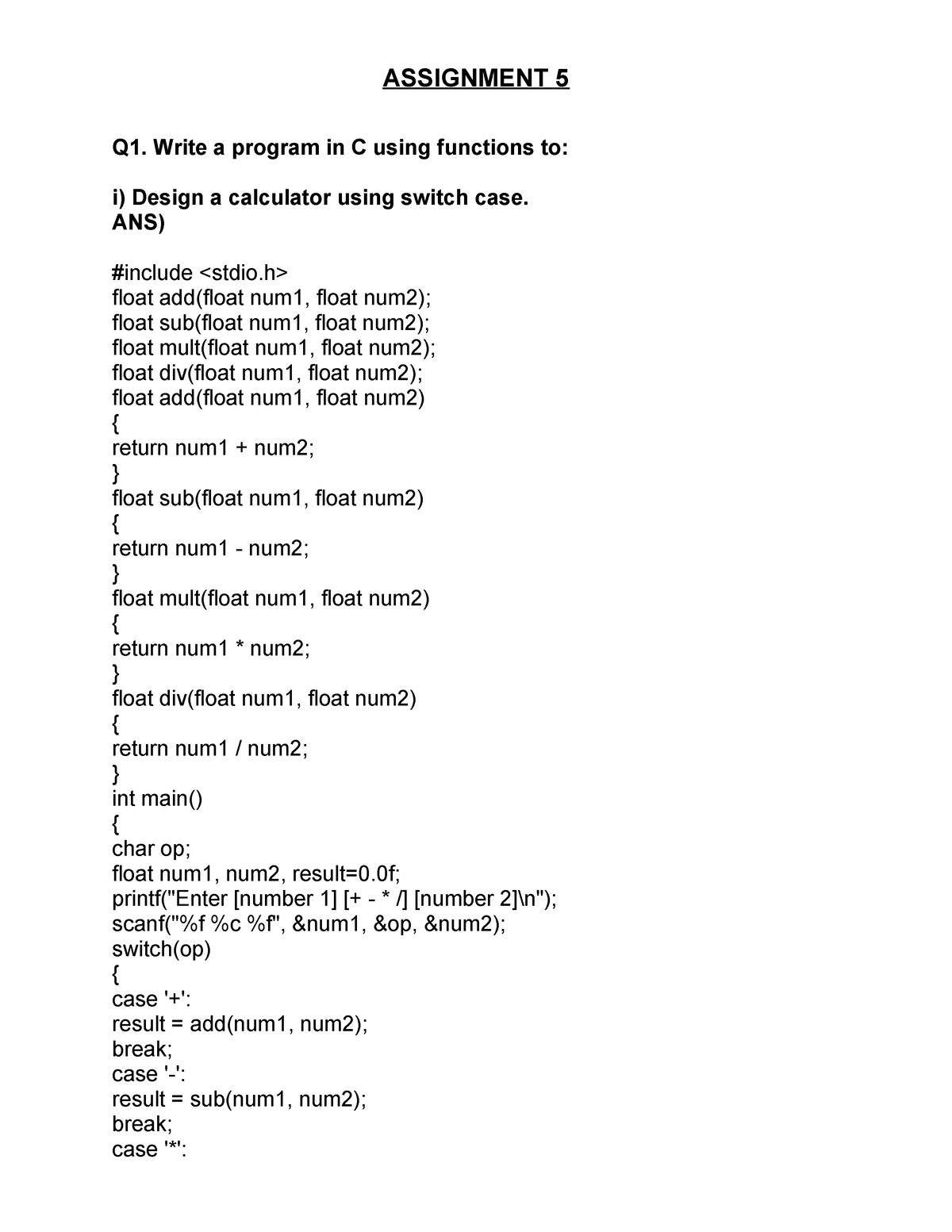 assignment of computer fundamentals