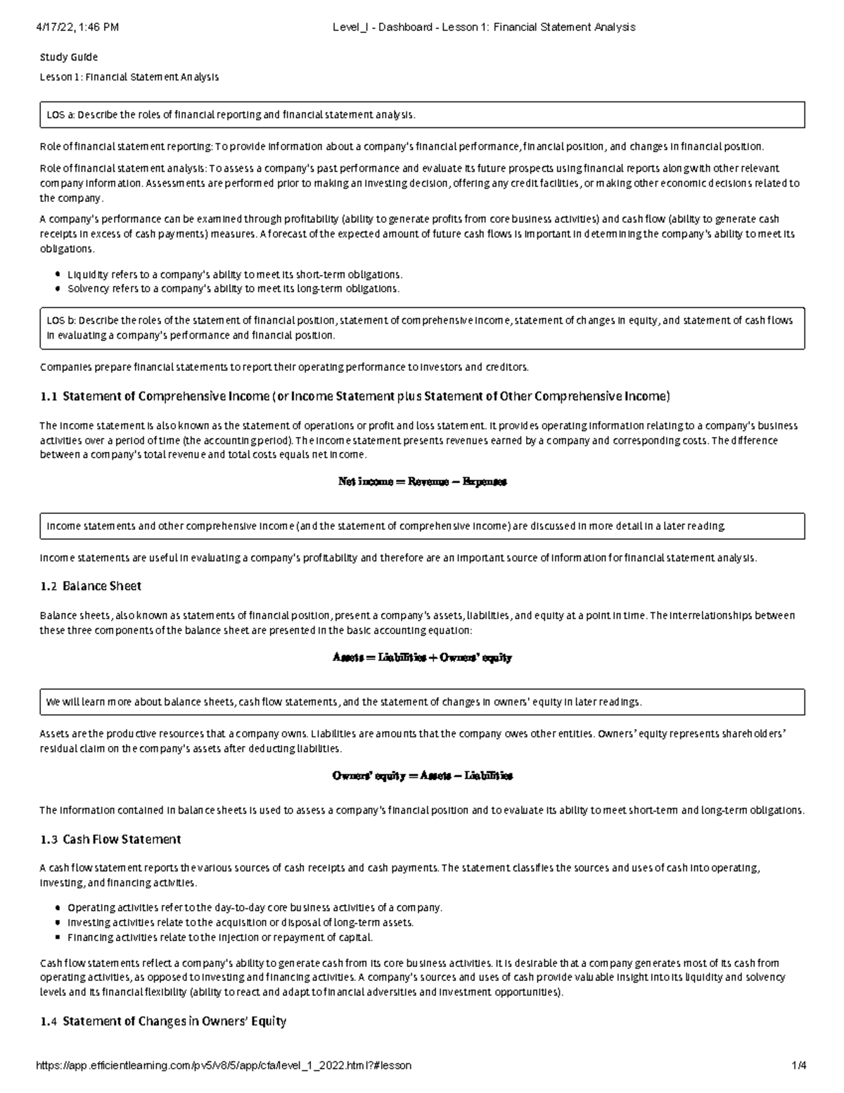 L1 merged - good for cfa level 1 and finance and i just uploaded to ...