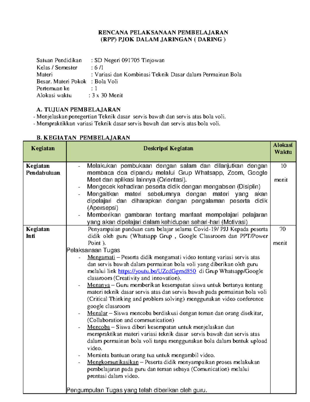 156392-1600674202 - Mantap - RENCANA PELAKSANAAN PEMBELAJARAN (RPP ...