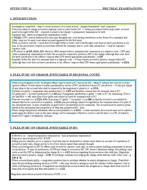 Unit 1. Basic intro e-handout - LAW OF CRIMINAL PROCEDURE (CPR41A0 ...