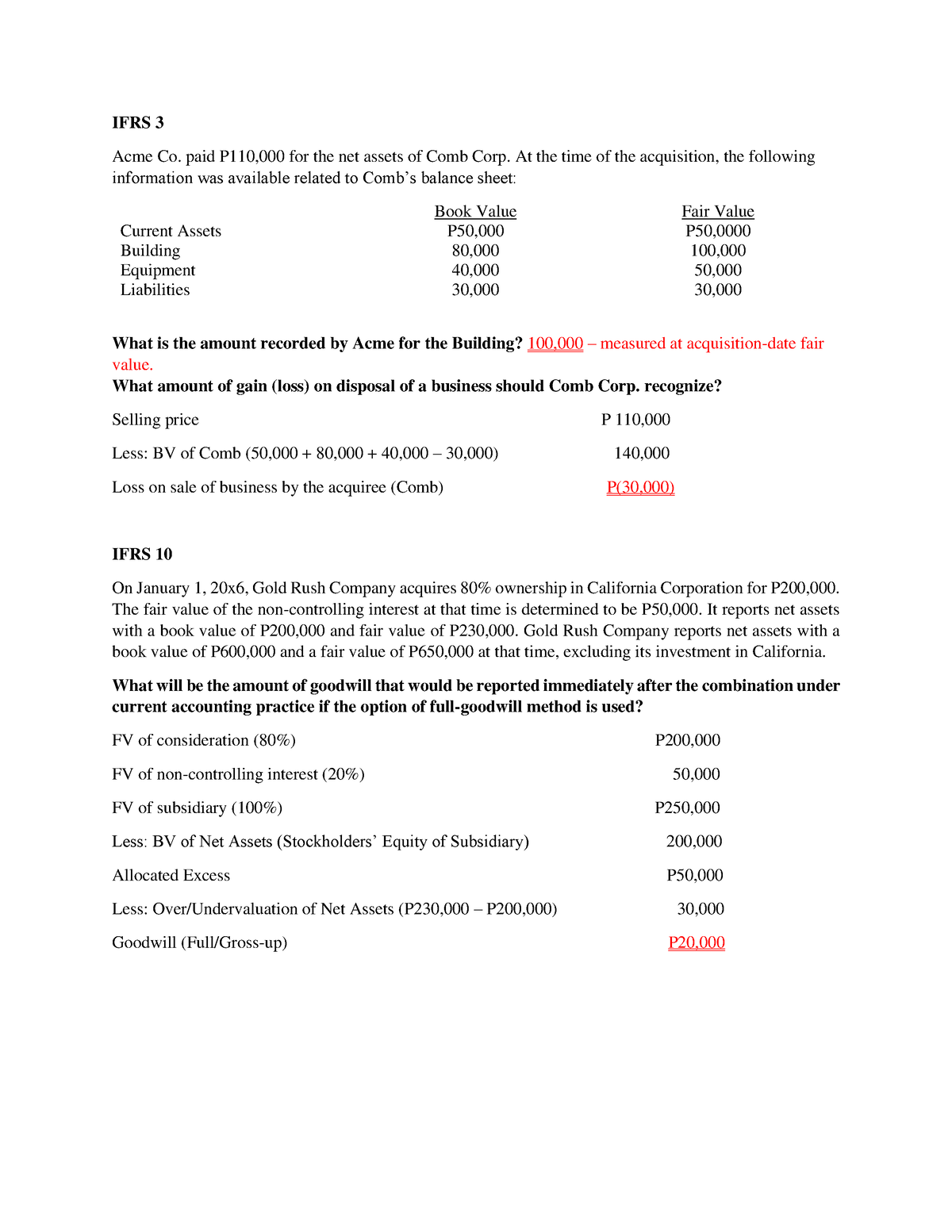 afar-notes-ifrs-3-acme-co-paid-p110-000-for-the-net-assets-of-comb