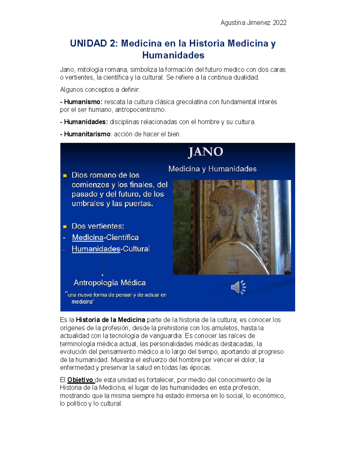 Resumen completo U2 Agu J Historia de la medicina UNIDAD 2 Medicina en la Historia Medicina y Resumen completo U2 Agu J Historia de la medicina UNIDAD 2 Medicina en la Historia Medicina y