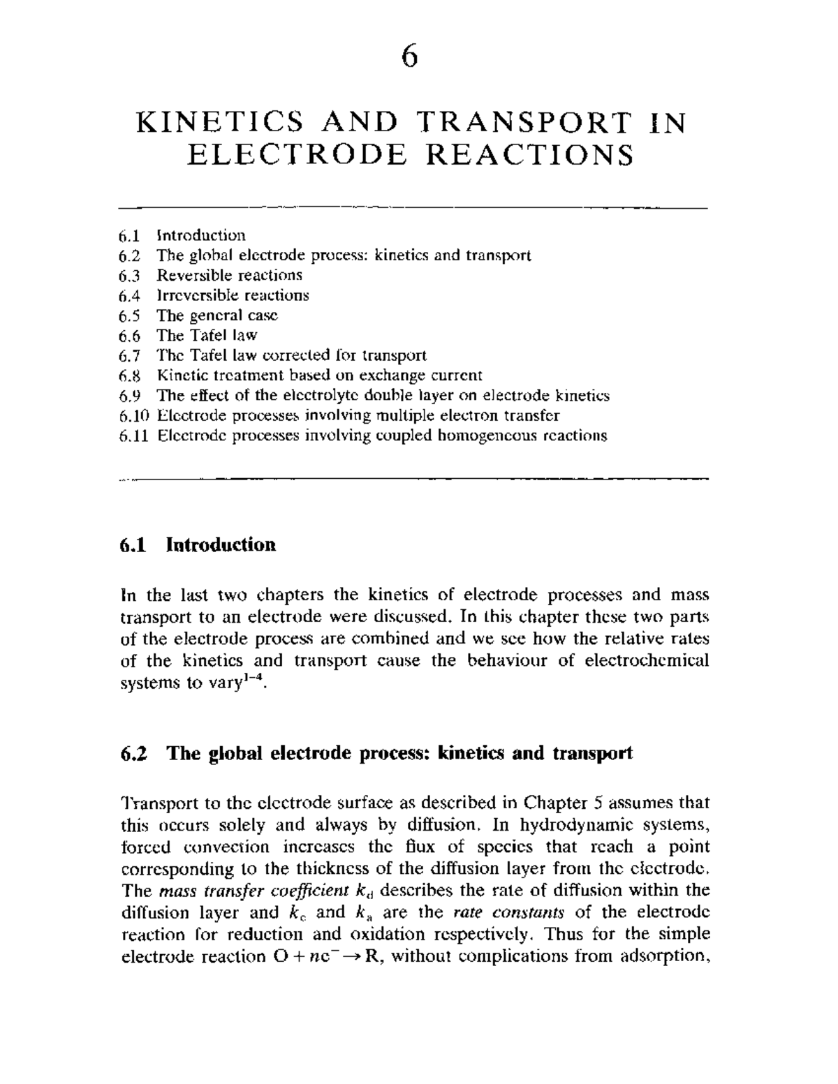 Kinetics AND Transport IN Electrode Reaction - Electrochemistry - Studocu