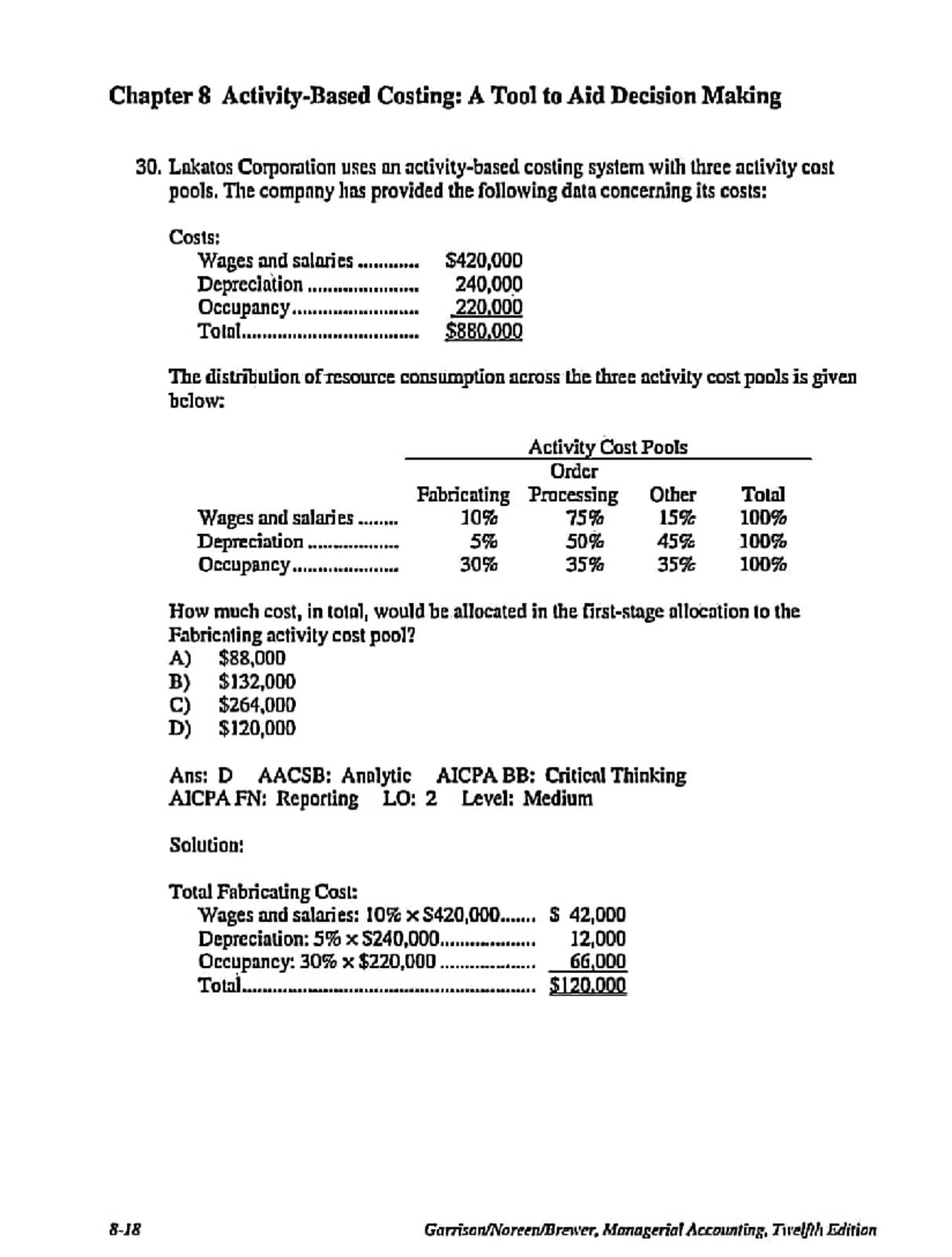 ACC773 25 - Hxhx - Chapter 8 Costing: A Tool to Aid Decision Making 30 ...