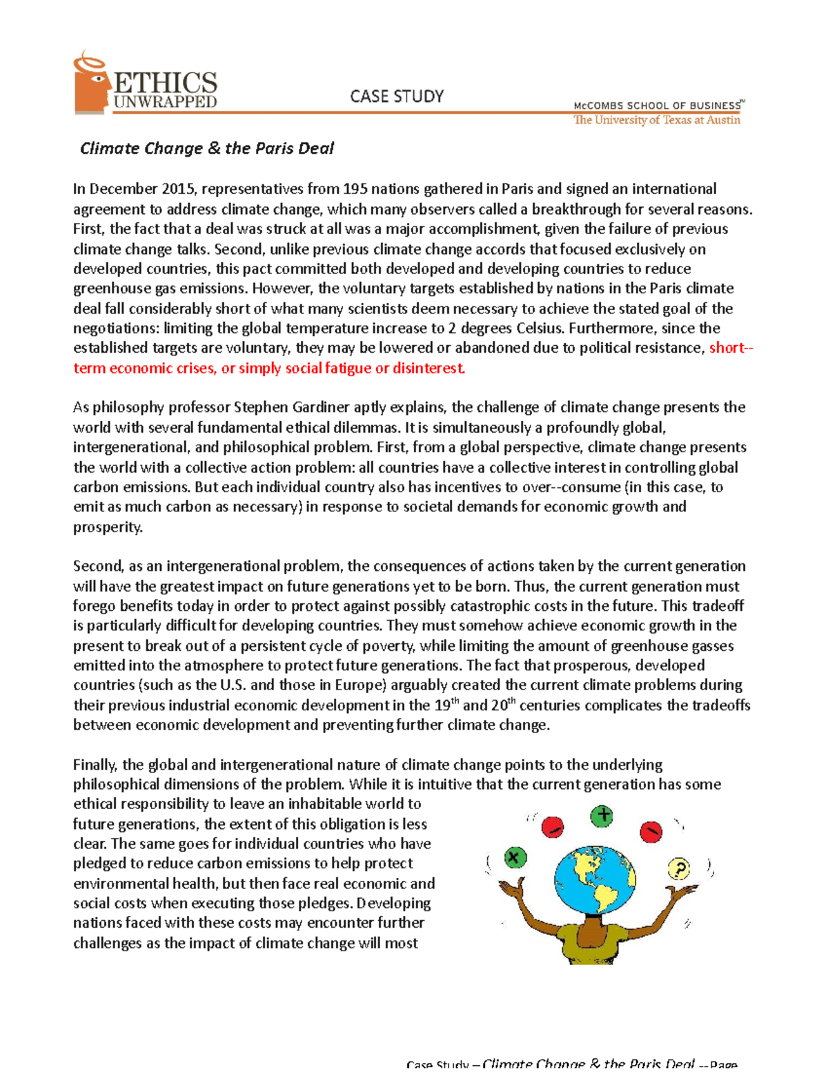 31 Climate Change the Paris Deal - Climate Change & the Paris Deal In ...