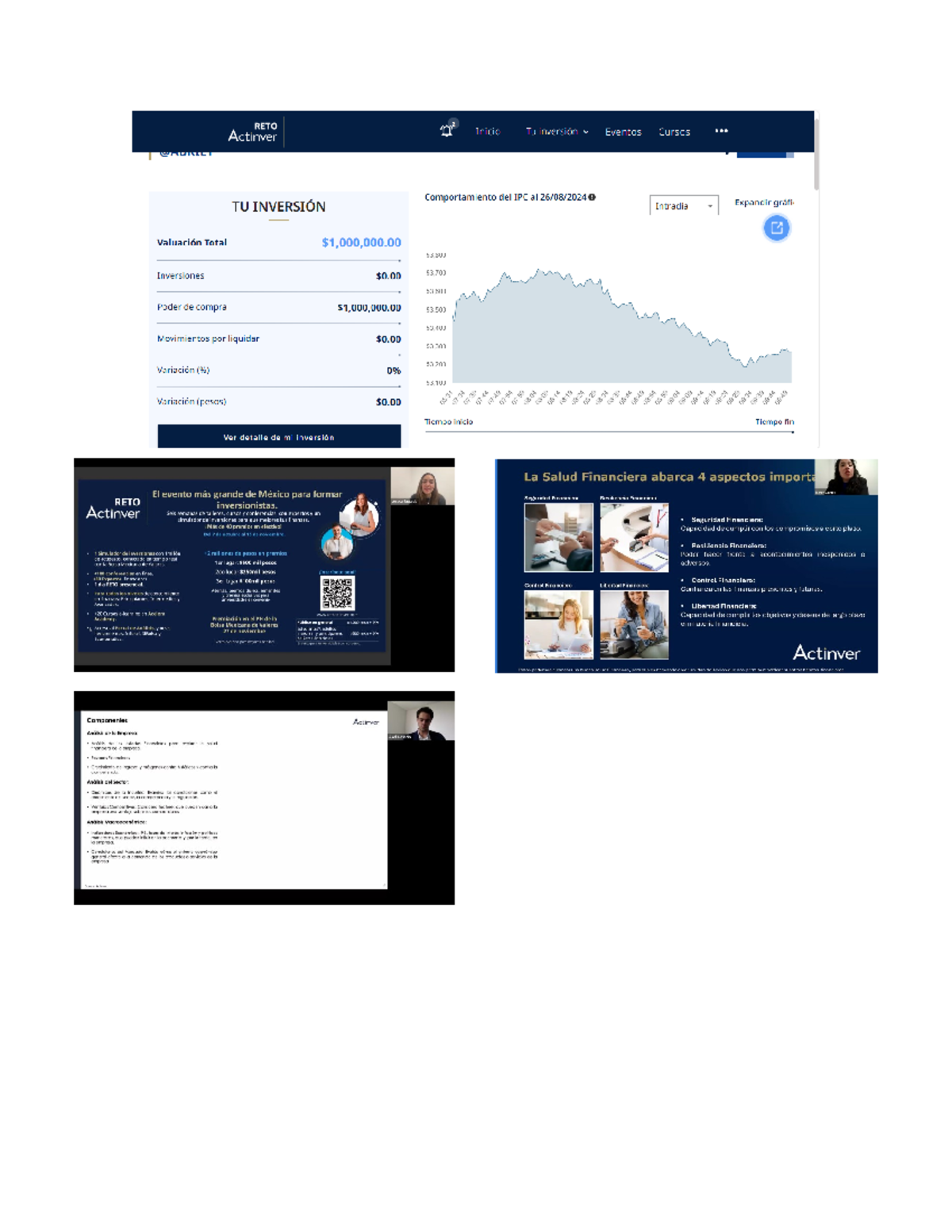 Registro - jjj - RETO Actinver Inicio Tu inversión Eventos Cursos ...