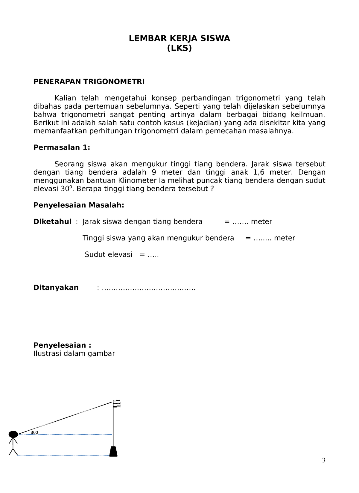 LKPD 1 Trigonometri - Matematika - Studocu