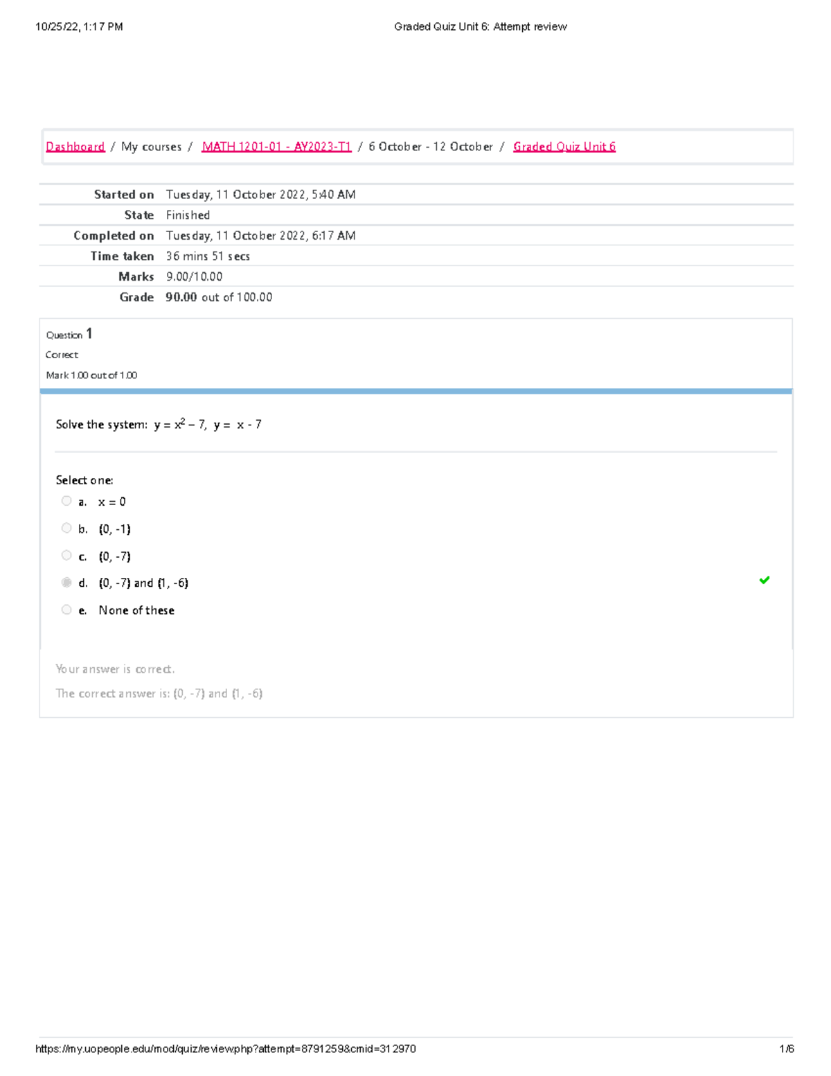 Graded Quiz Meaning