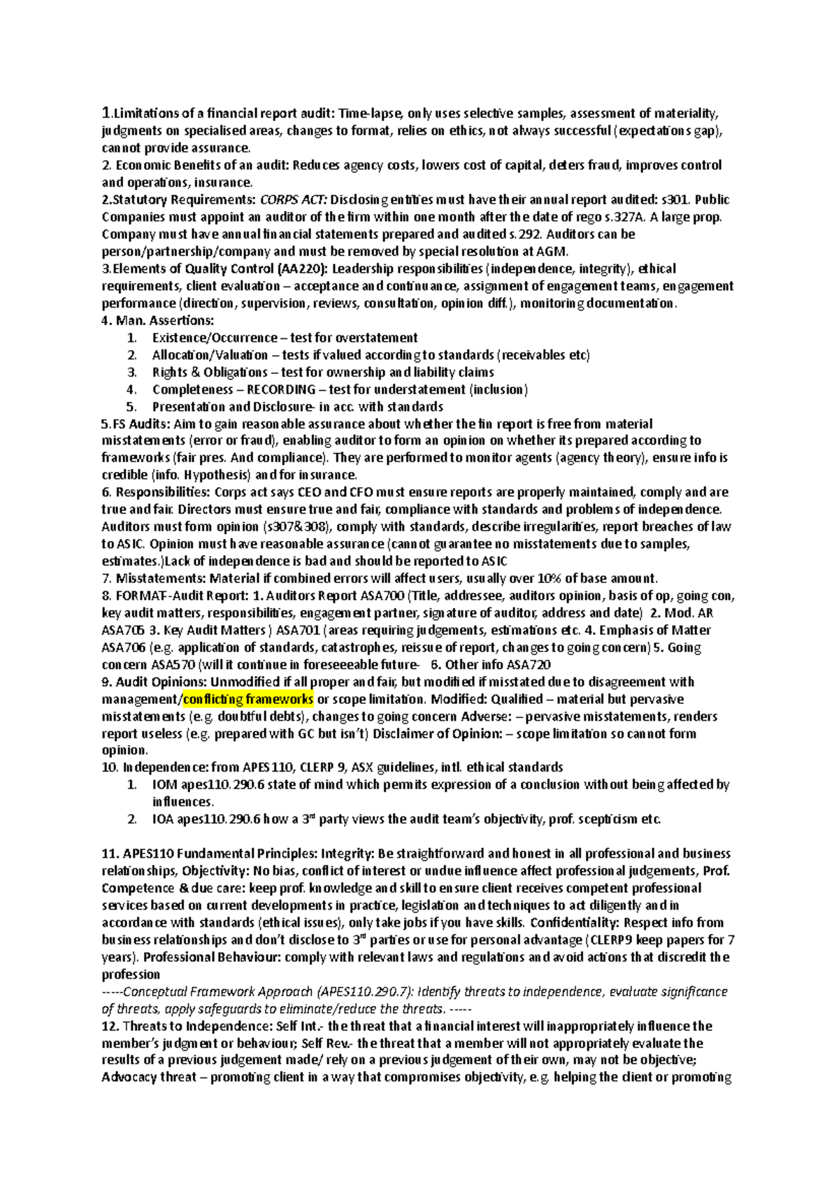 ACCT3101 Midsem Notes - Lecture note 1-5 - 1 of a financial report ...