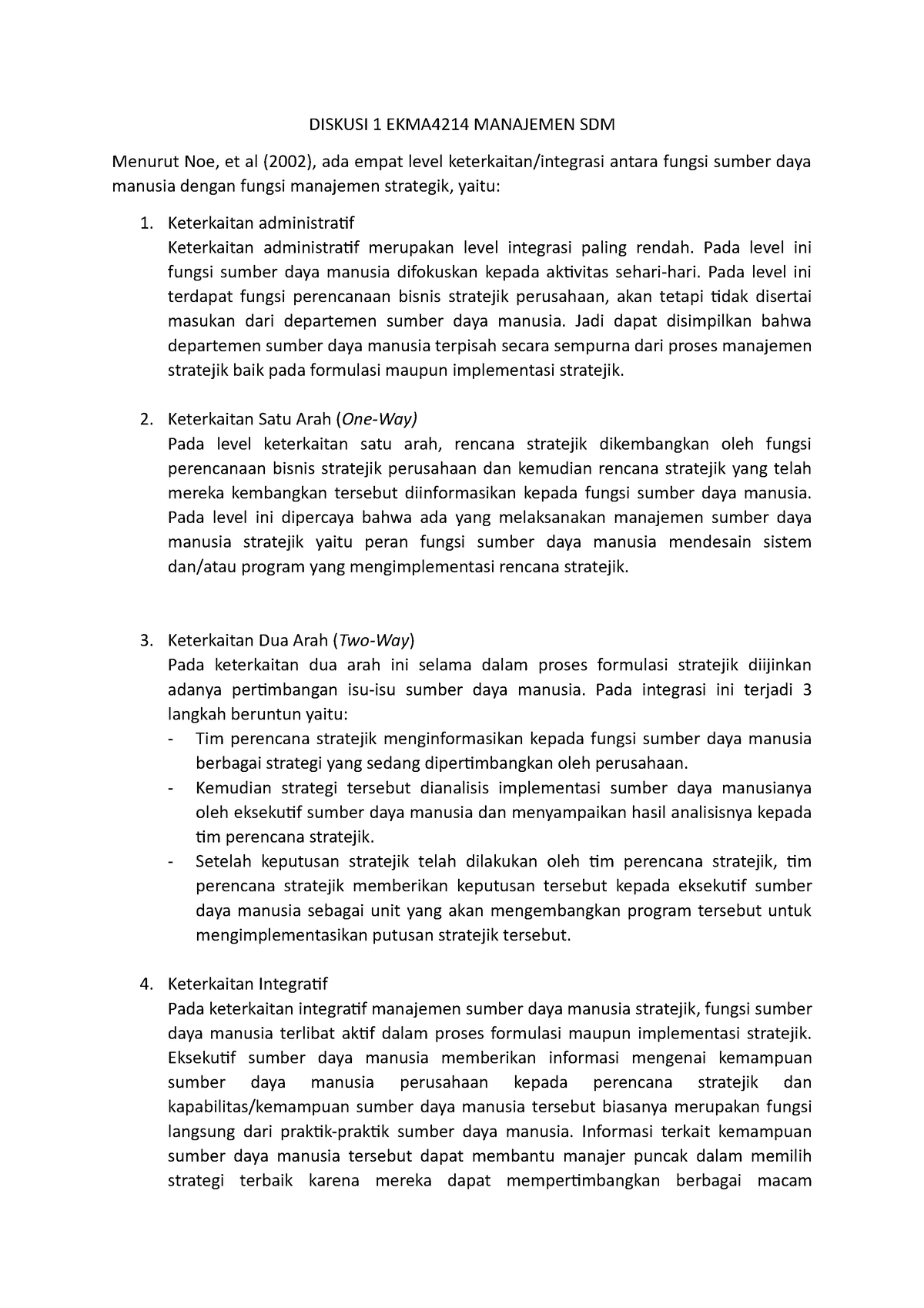 Diskusi 1 EKMA4214 Manajemen SDM - DISKUSI 1 EKMA4214 MANAJEMEN SDM ...