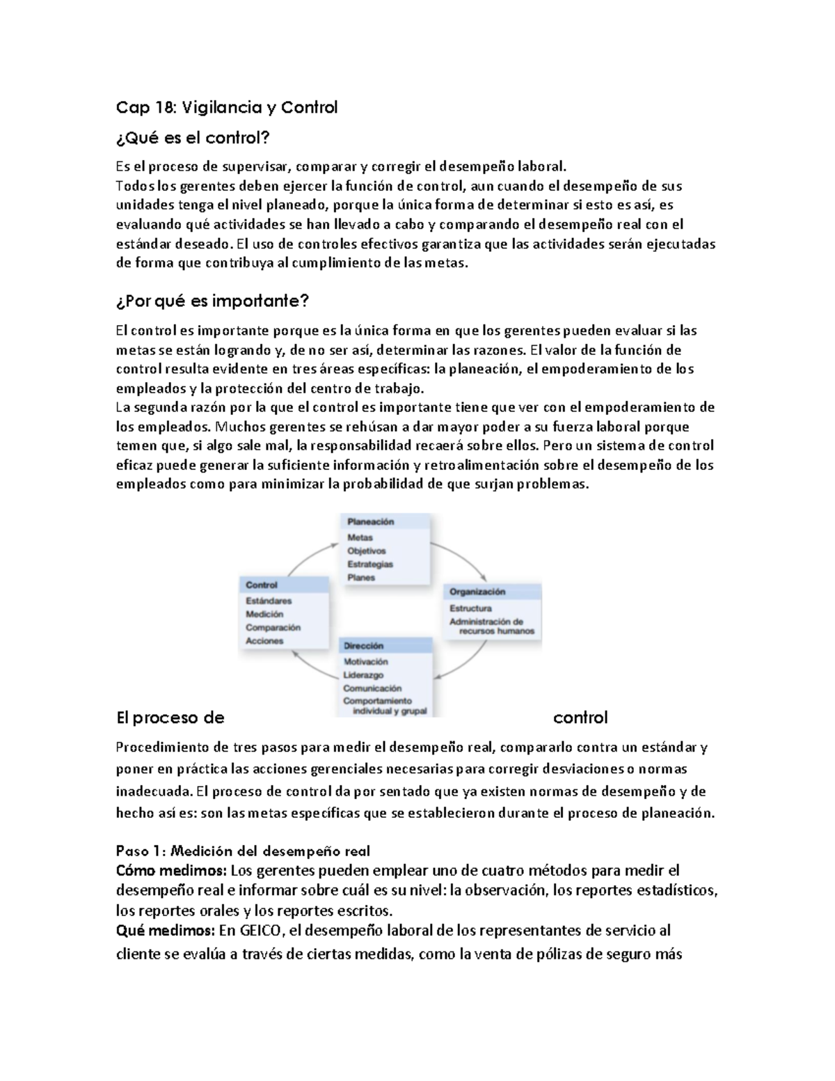 CAP18 Resumen te va a servir Cap 18 Vigilancia y Control øQuÈ es
