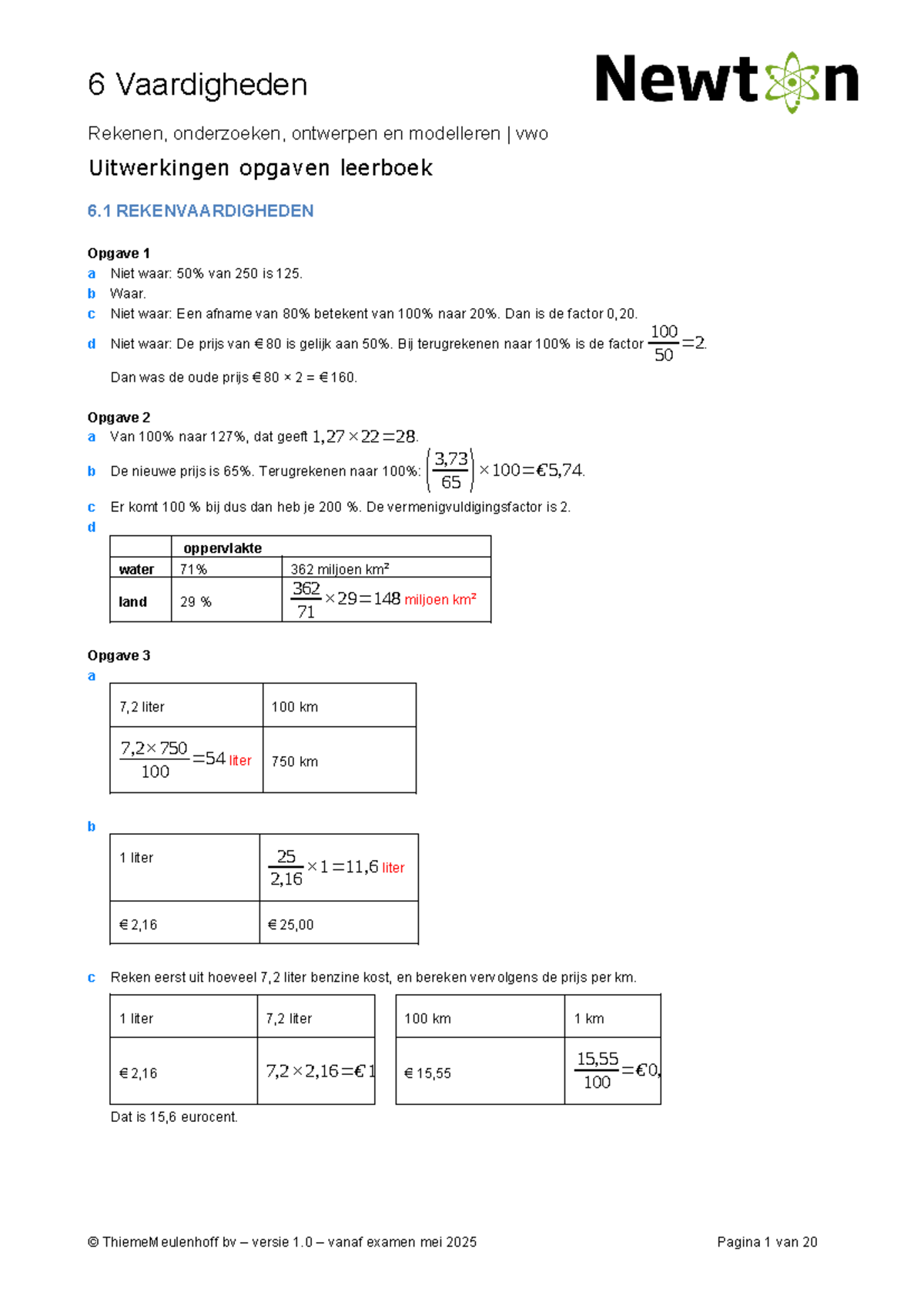 4 Vwo Natuurkunde Newton H6 Uitwerkingen - Uitwerkingen Opgaven ...