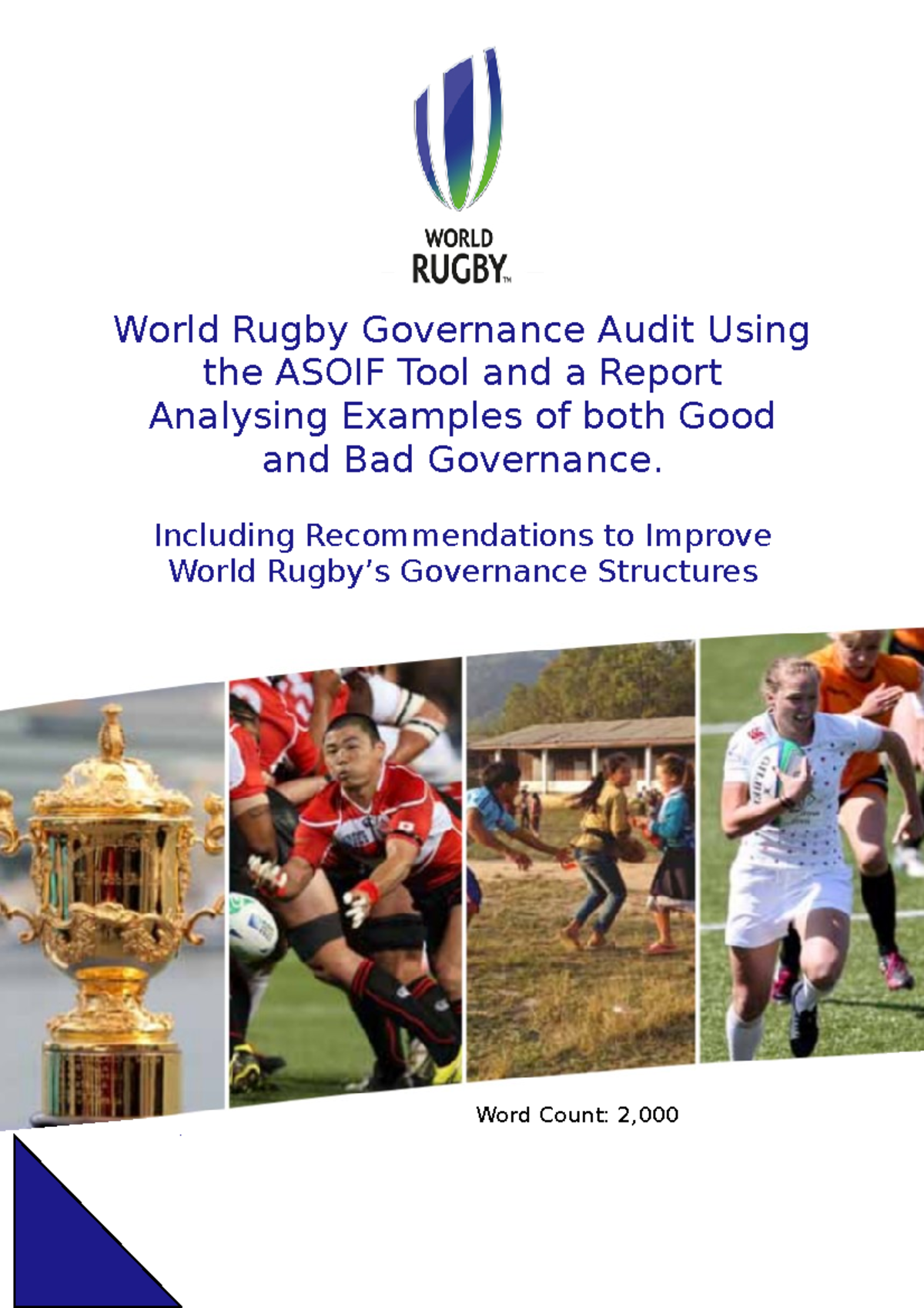 Sports Governance Individual CW Governance Audit and a Report