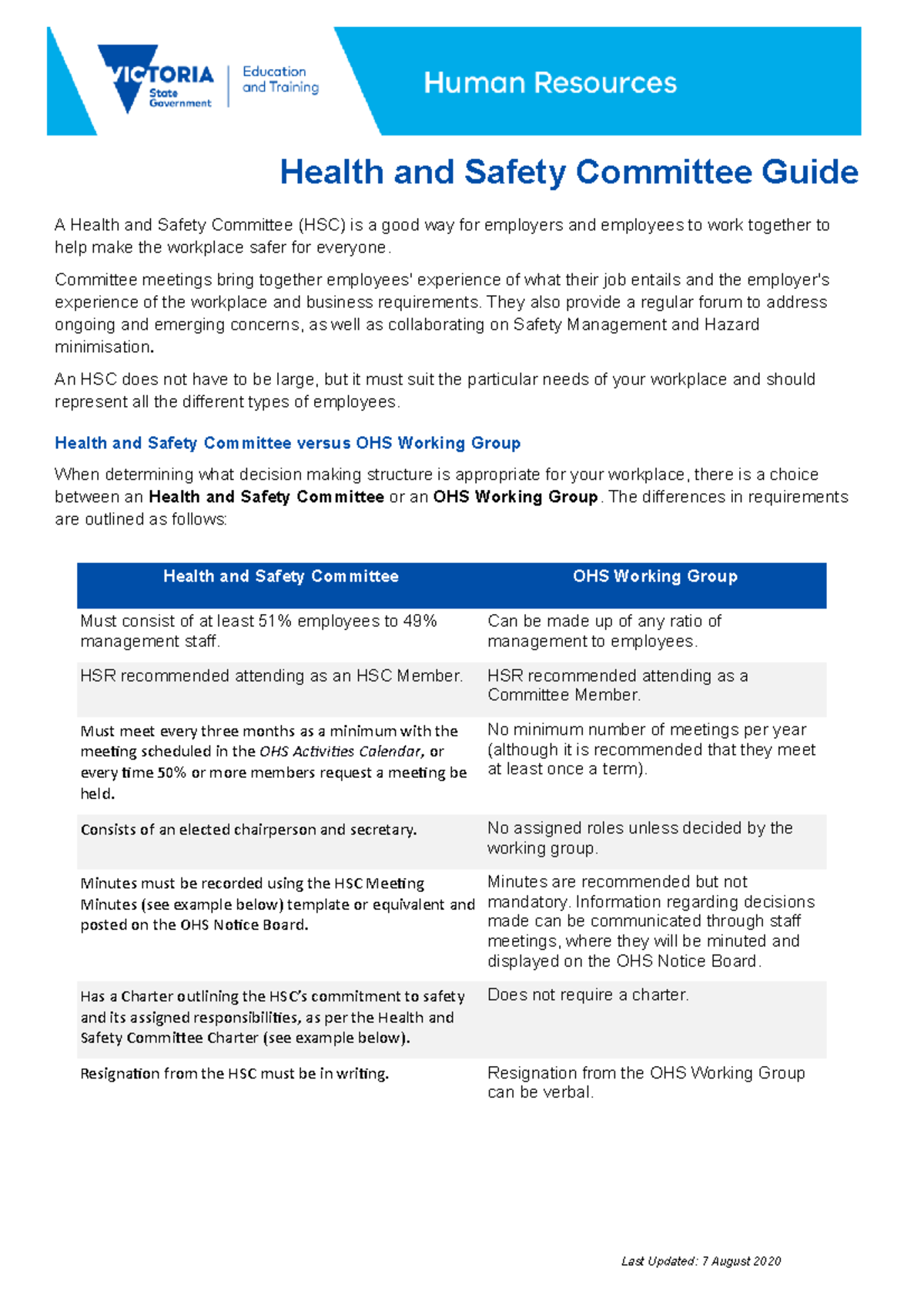 Ohscommitteeguide - Lecture notes 1,2 - A Health and Safety Committee ...