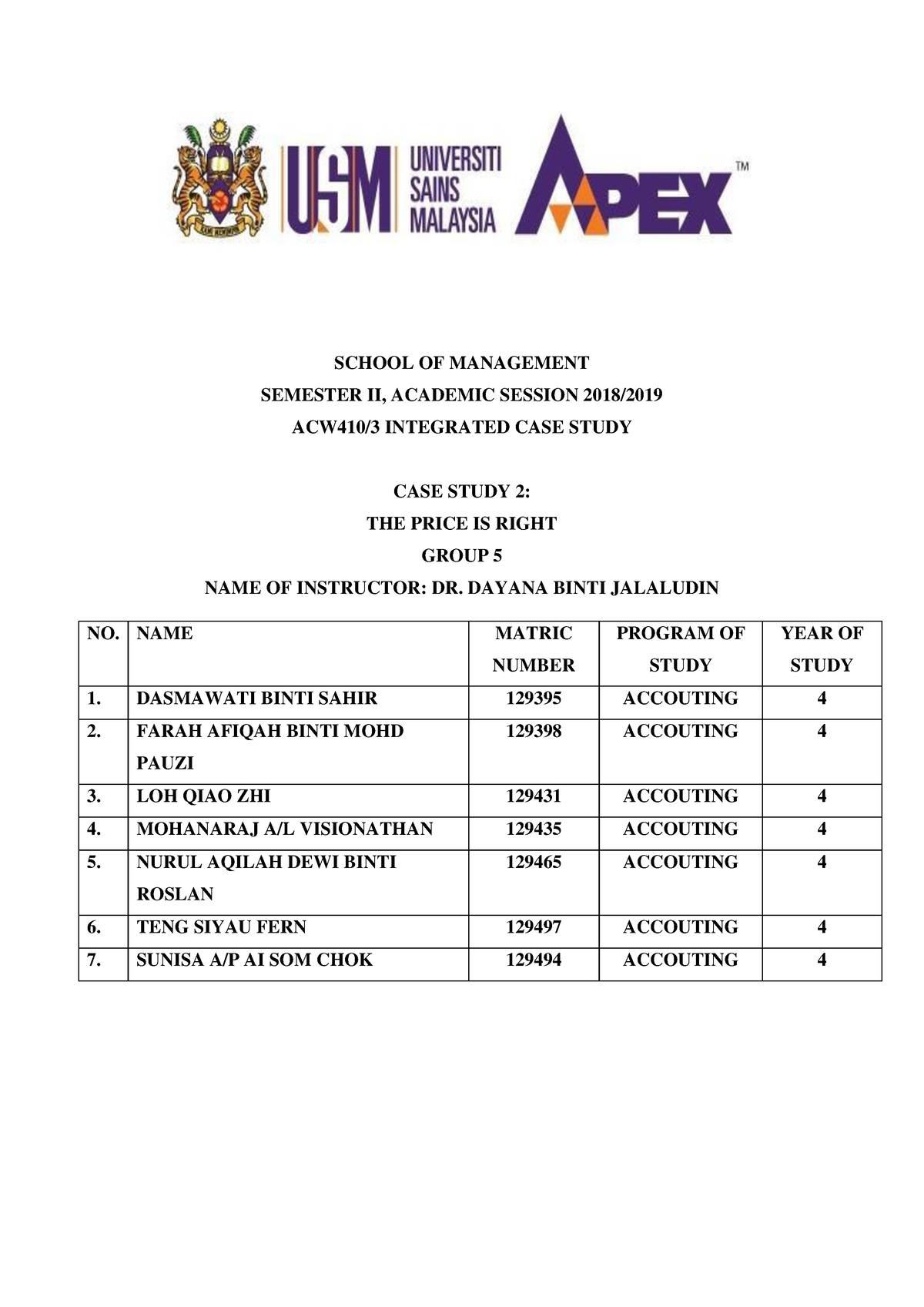 national 5 business management case study