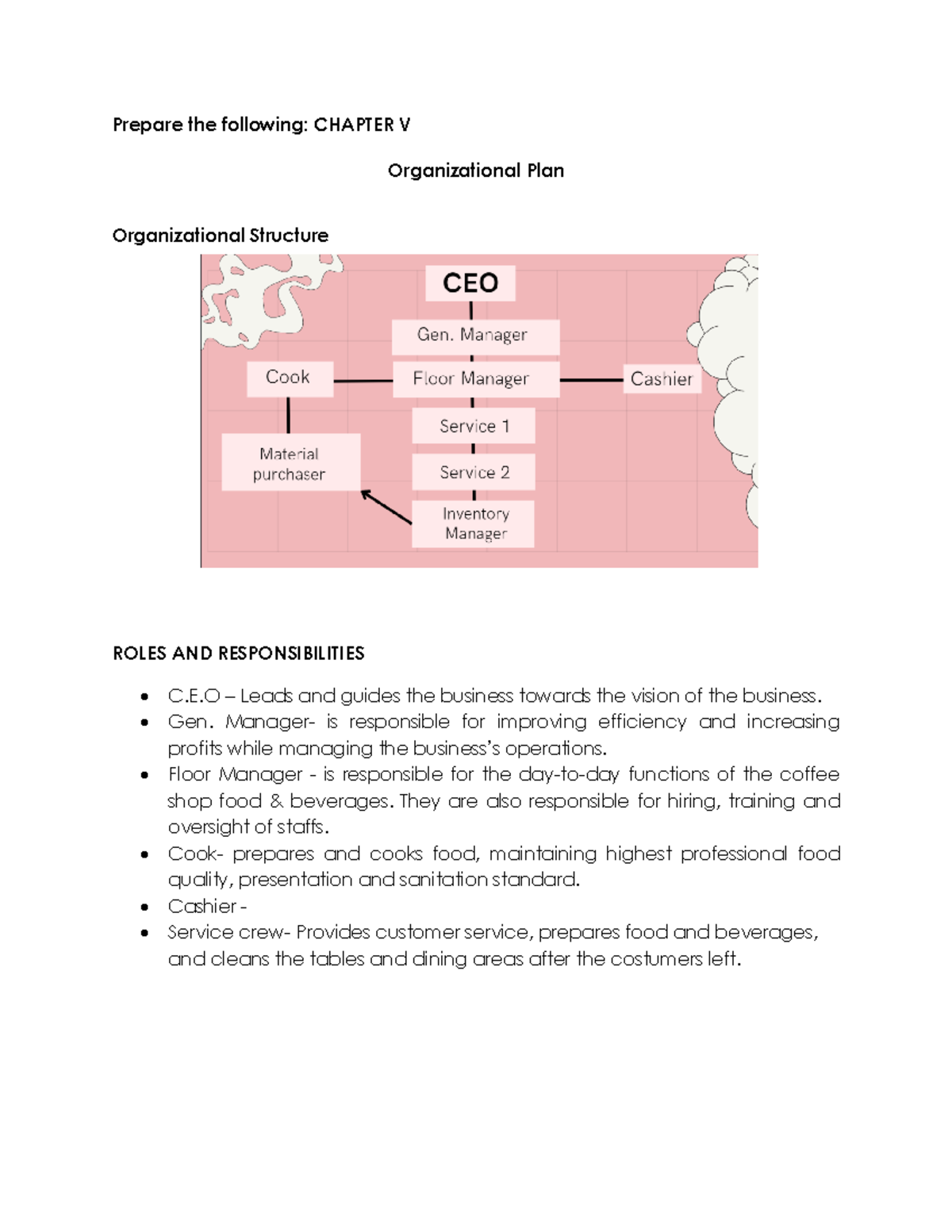 business plan chapter 5 pdf