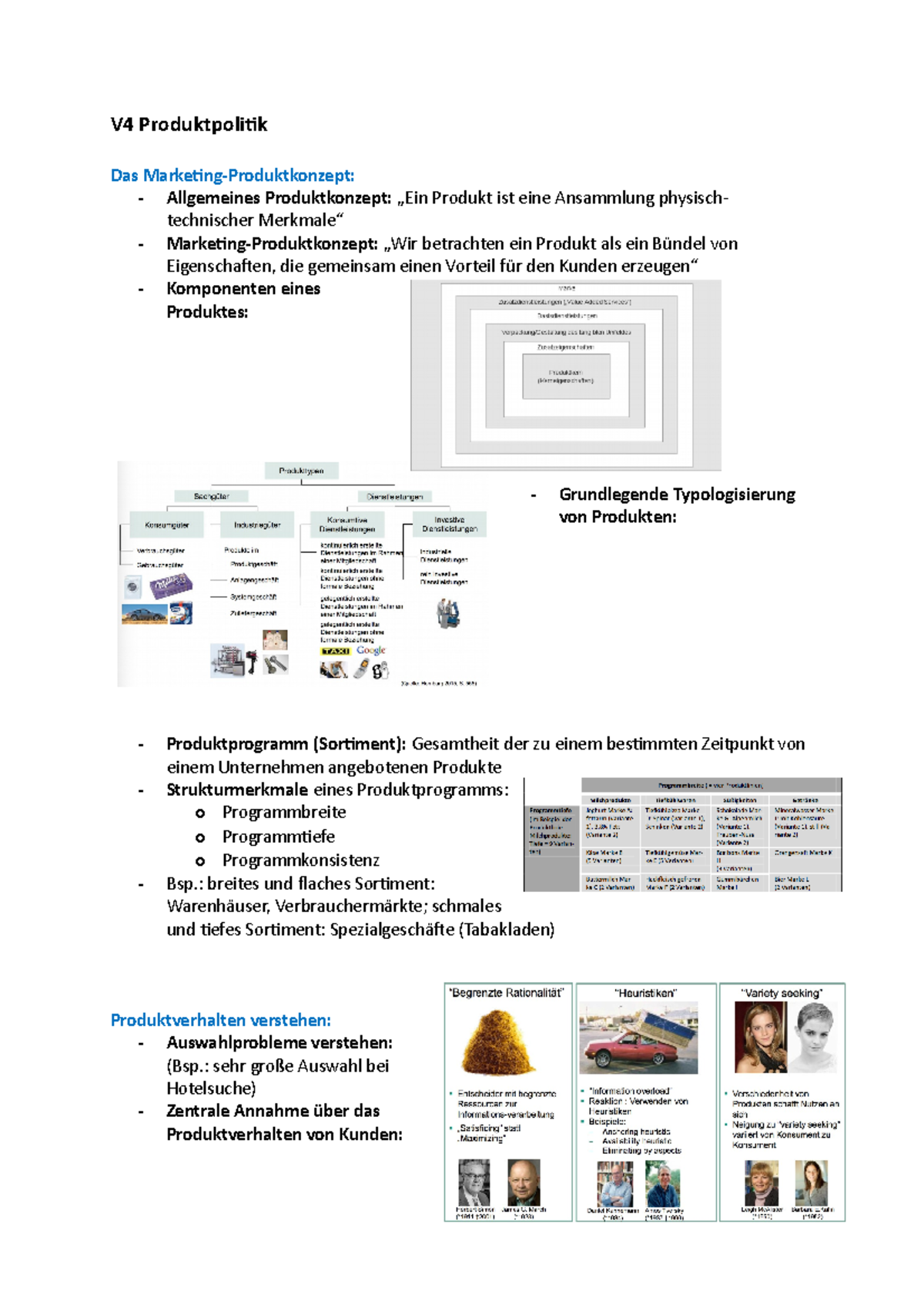 V4 Produktpolitik - Klausurzusammenfassung - V4 Produktpolitik Das ...