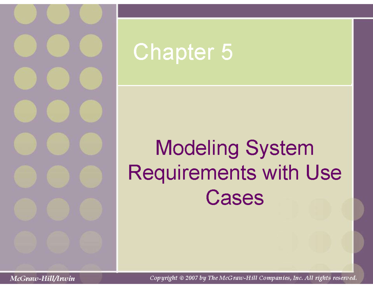 CSCI380-Week 8-Lecture 1 - McGraw-Hill/Irwin Copyright © 2007 by The ...
