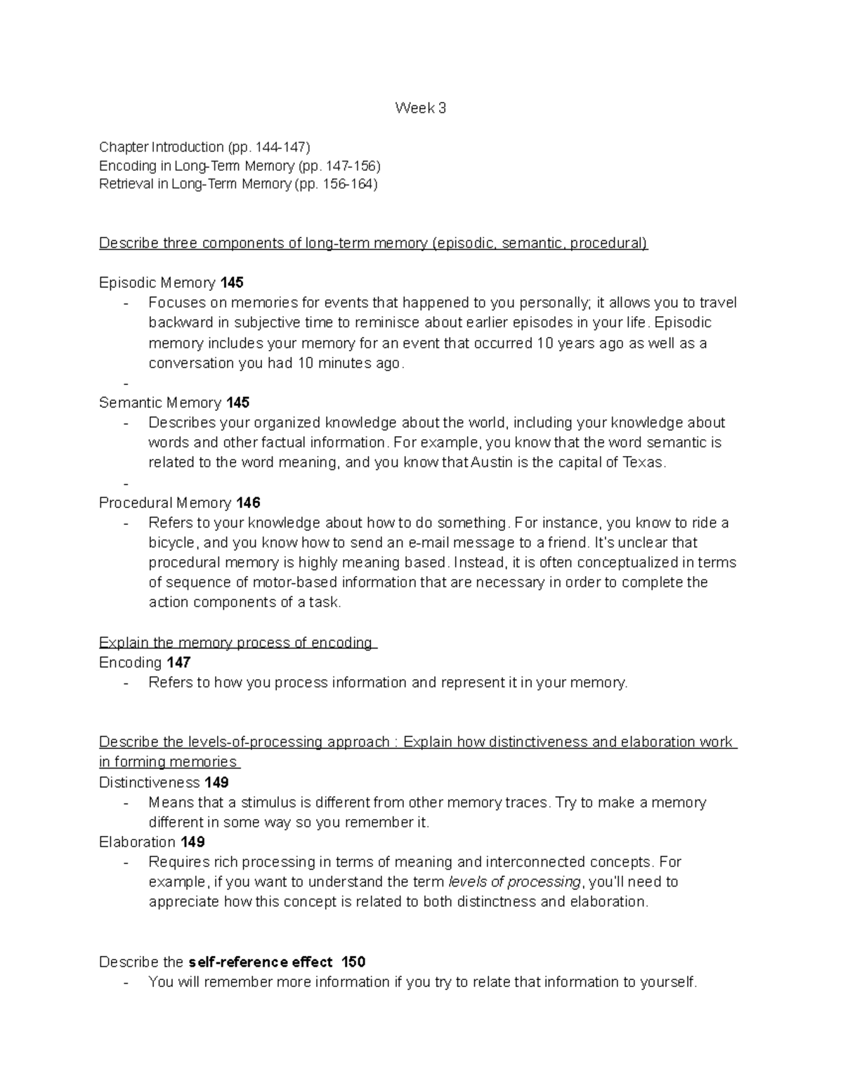 Week 3 - Lecture notes 3 - Week 3 Chapter Introduction (pp. 144-147 ...