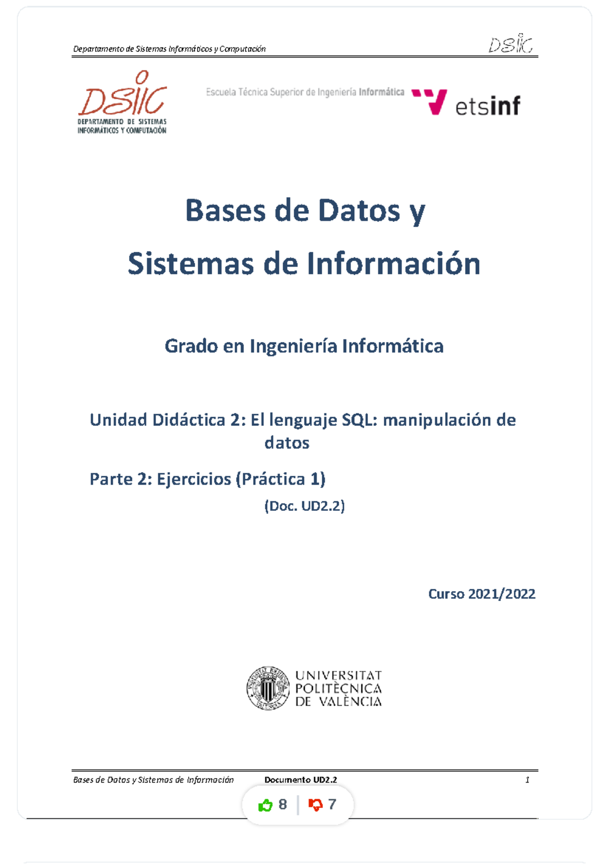 Dlstudocu - Apuntes - Bases De Datos Y Sistemas De Información ...