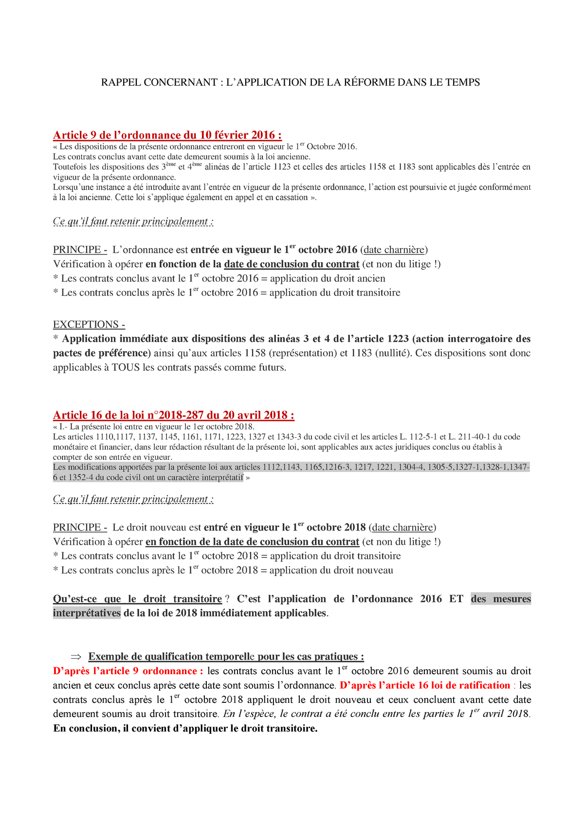 l'application de la loi dans le temps dissertation pdf