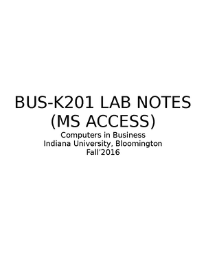 BUS-K201 Chapter 12 Power Of Excel - Workbook O Worksheet Is Single ...