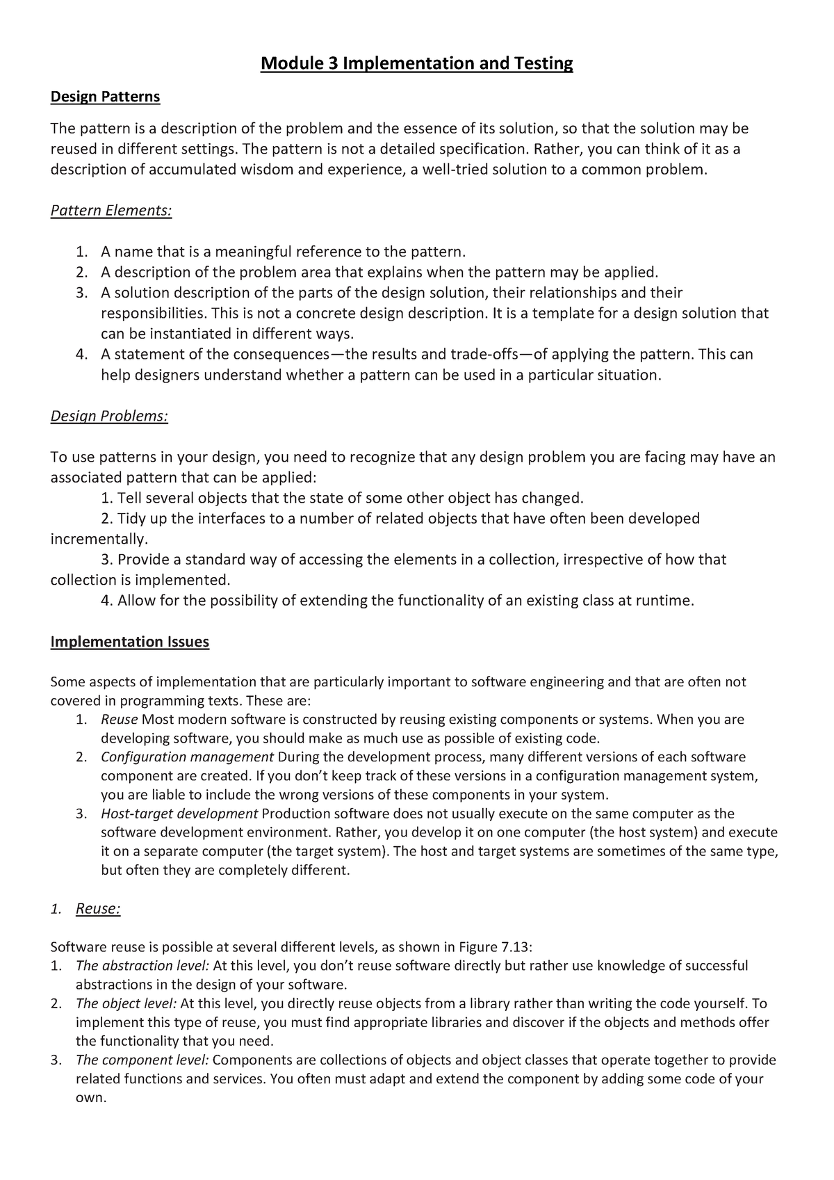 Module 3 Implementation and Testing - Module 3 Implementation and ...