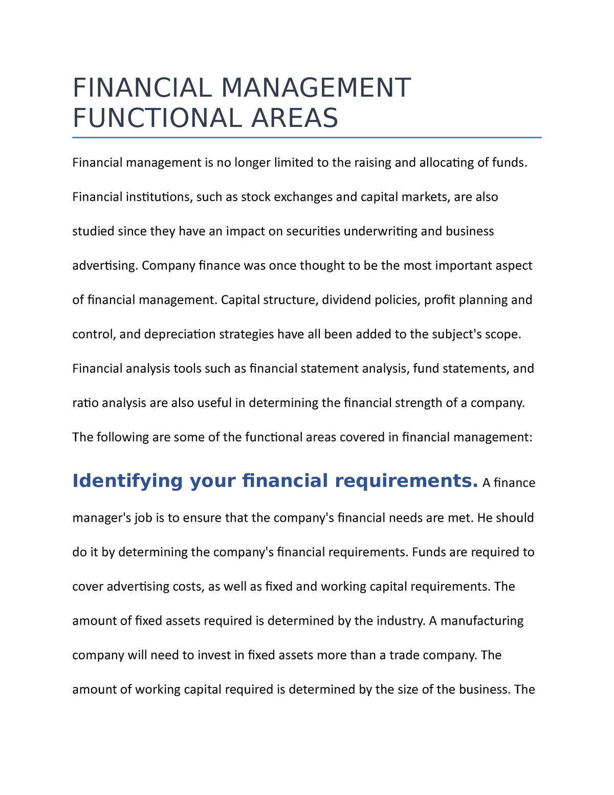 financial-management-functional-areas-financial-management-functional